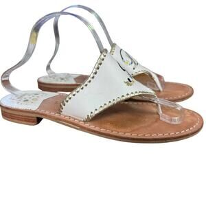 Jack Rogers Womens Embroidered I Do Wedding Beach Reception Honeymoon Sandals 10